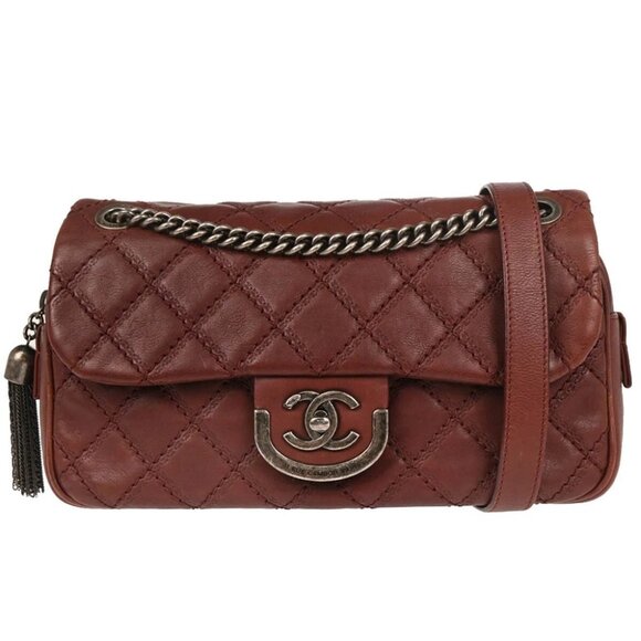Chanel Bordeaux Calfskin Coco Sporran Shoulder Bag - Picture 1 of 11